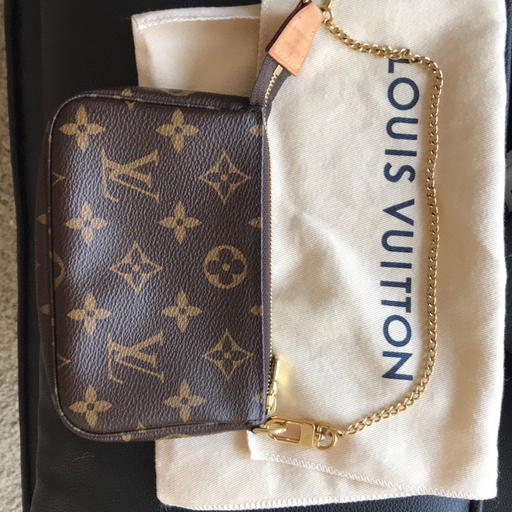 Louis Vuitton Mini Pochette& Dust Bag & Box Rare Find